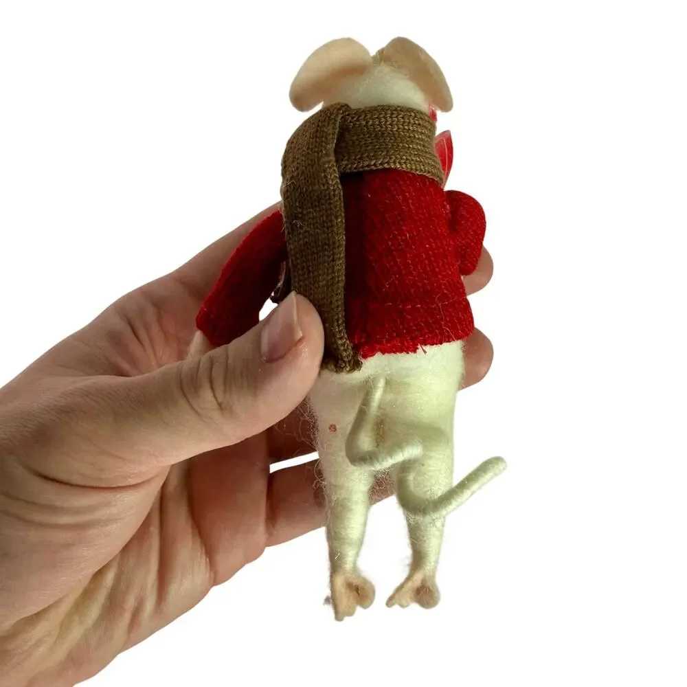 Lot 4 Christmas Decor Santa Clause Ty Snowman Chillin Mouse Plush Tree Candle